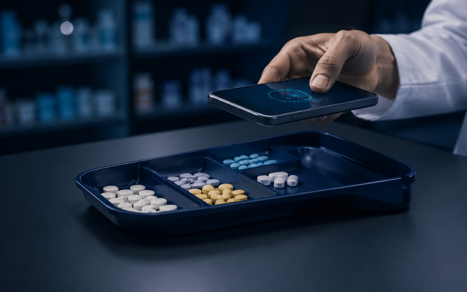 Unused medicines and pill packs prepared for a safe review